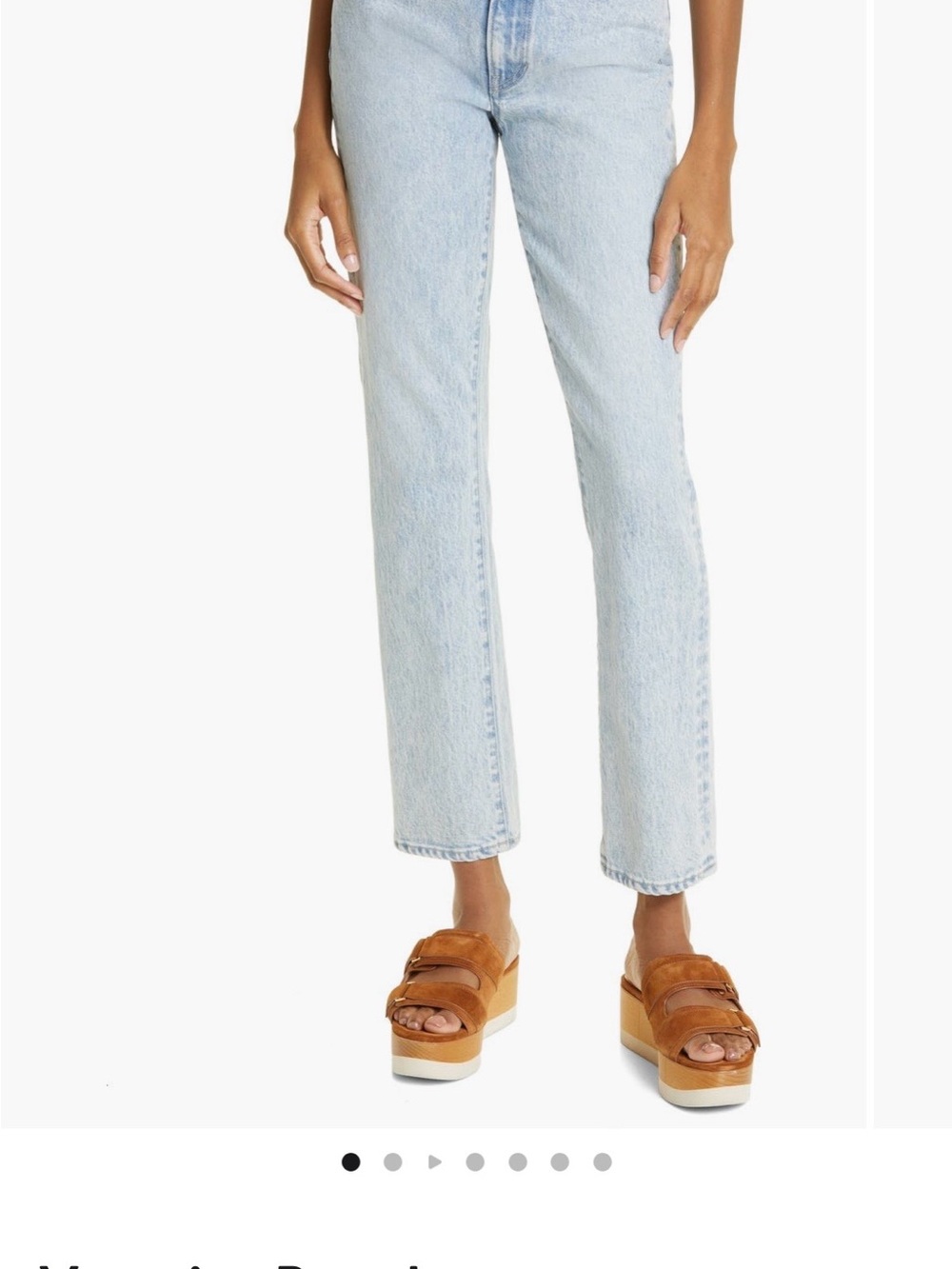 Veronica Beard Light Blue Straight-Leg Jeans
